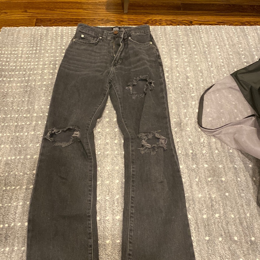 BDG highwaisted bootcut jeans black